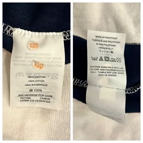 J. Crew rugby knit wrap skirt Navy/ Ivory. Size XS. - Picture 11 of 13